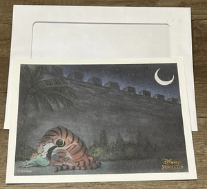 Disney Movie Club Lithograph - Princess Jasmine Aladdin With Rajah Tiger Print - Picture 1 of 2