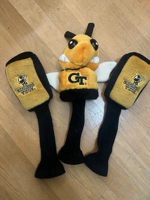 3 Georgia Tech GT Yellow Jackets Golf Head Covers Vintage Mascot Bundle - Image 1 of 4