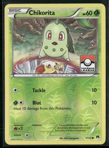 Pokemon TCG Chikorita 1/122 League Promo Breakpoint - Picture 1 of 5