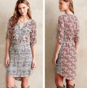 ANTHROPOLOGIE by TINY – Floral Shirt Dress – Size L - Picture 1 of 11