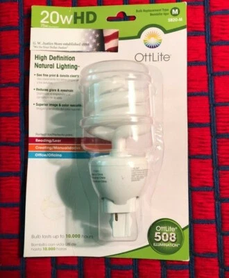 NEW SB25-P Ott-lite 25w plug in swirl type P H34J3K or 20w type M or 13w T133SX - Image 1 of 4