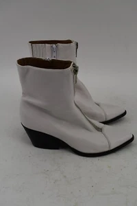 Jeffrey Campbell Landyn-2 Womens White Front Zip Shoes Size 8 - Picture 1 of 10
