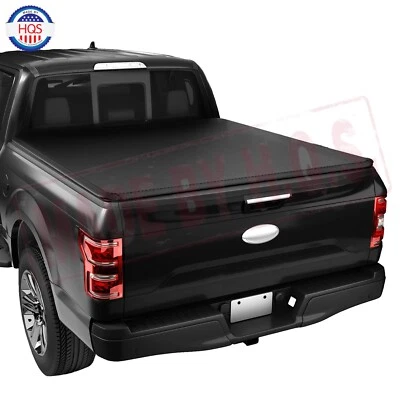 5.5FT Soft Roll-Up Truck Tonneau Bed Cover For Ford F150 F-150 2015-2024 Foto 1 de 4