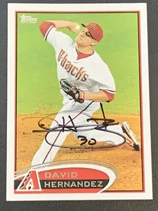 Autógrafo automático David Hernández 2012 firmado por los Topps Arizona Diamondbacks - Imagen 1 de 2
