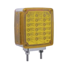4.5 Inch Reflector Square Turn Signal Double Post Light - Passenger Side - Bild 1 von 3