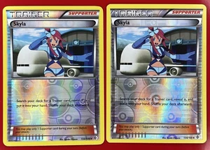2X Pokémon TCG Skyla Boundaries Crossed 134/149 Reverse Holo Uncommon LP/MP - Picture 1 of 2