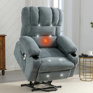 Electric Massage Lift Lounge Chair, Suitable for Elderly Use, with USB - Picture 1 of 36