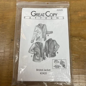 Great Copy Patterns #2420 Bristol Jacket XS-XL NEW - Picture 1 of 3