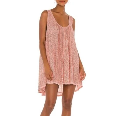 Free People Mess Around Túnica Pop Combo Naranja Floral Camisa Top Vestido Nuevo XS Foto 1 de 4