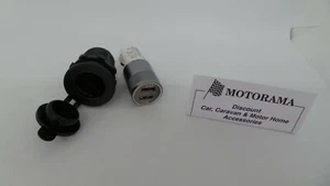 1x Cargador/salida USB doble Flush Fit 12 V + Encendedor de cigarrillos Toma de corriente/adaptador - Imagen 1 de 5