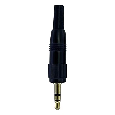 Stereo 3.5mm Screw Lock Locking Jack Plug For Sennheiser Microphone Connector - Image 1 of 4