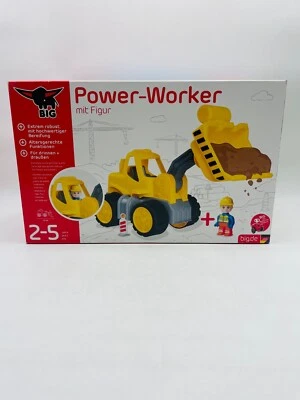 BIG Power Worker mit Figur Midi Radlader Baustelle 2 - 5 Jahre -  Neu & OVP - Bild 1 von 3