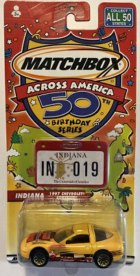 Matchbox Across America 50th Indiana 1997 Chevrolet Corvette Die Cast,1:64,(B49) - Image 1 of 2