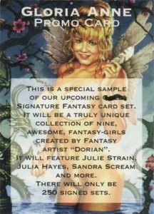 GLORIA ANNE GILBERT, Fantasy-Girls promo trading card, artwork by DORIAN (1994) - Picture 1 of 1