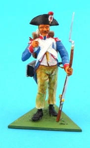 Statuetta di stagno soldato tiratore guerre napoleoniche battaglia Jena Auerstädt 1806-1996 - Foto 1 di 2