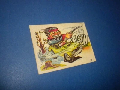 ODD RODS Donruss sticker #20 Odder/Fantastic 1969-1973 DATSUN - Image 1 of 4