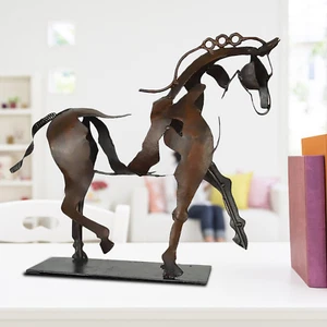 Horse Sculpture Modern Horse Statue Home Art Crafts Desktop Decoration Gifts - Picture 1 of 7