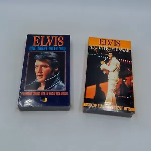 Elvis Presley One Night With You (1995) And Aloha From Hawaii (1991) VHS Sealed - Imagen 1 de 6