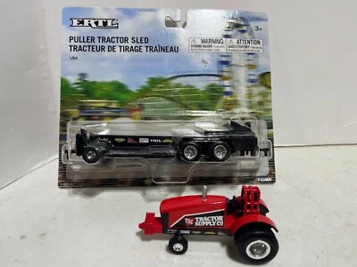 International Harvestor Tractor Supply Pulling Tractor w Pulling Sled 1/64 by Er - Image 1 of 4
