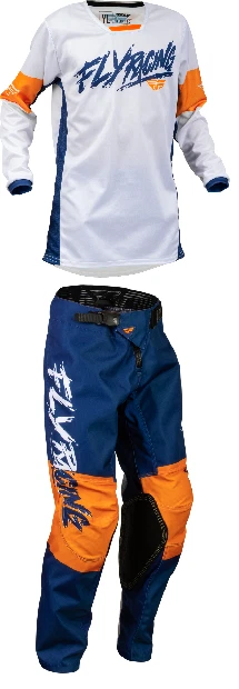 Fly Racing Kinetic Khaus Kids Youth Jersey & Pant Riding Gear Combo Set Mx Atv - Image 1 of 1