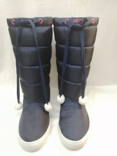 Stivali Adidas Seneo fiocco di neve UK taglie 6 5 Eu39 5Navy scuro rosa foderato pile Q26409