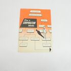 Vintage 1958 Gm How A Corporation Works Salesperson Guidebook For Business