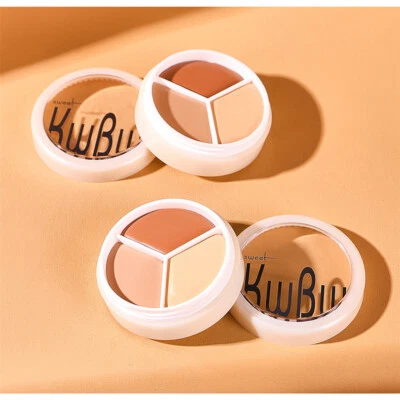 3 Colors Concealer Coverage Creamy Concealer Moisture Waterproof Cream Makeup - Image 1 of 4