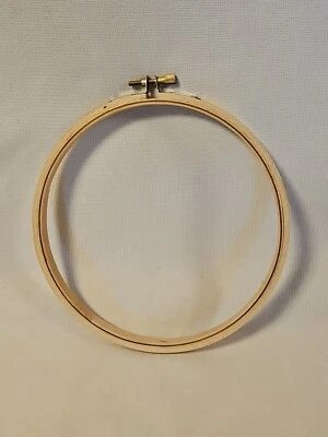 Westex Industries 6 Inch Wooden Hoop Embroidery Quilting Unbranded Screw Tension - Image 1 of 4