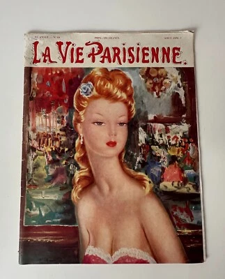 La Vie Parisienne August 1956 Magazine French Articles Photography Drawings Foto 1 de 4
