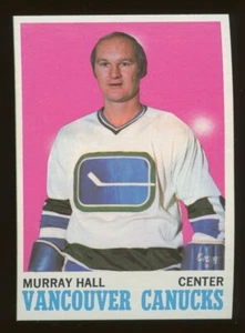 1970 Topps #118 Murray Hall Vancouver Canucks NM/MT - Picture 1 of 2