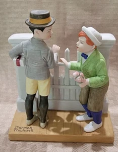 Norman Rockwell Porcelain Figurine "The Rivals" Danbury Mint Sept 1980 - Picture 1 of 6