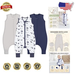 Breathable Toddler Sleep Bag with Legs – 0.5 TOG for Comfortable Spring Nights - Picture 1 of 10