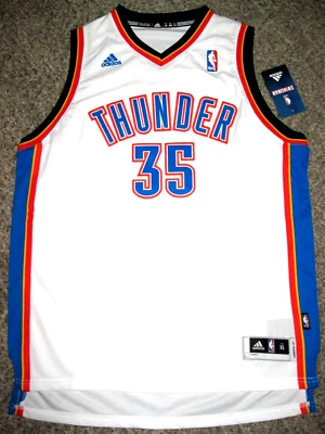 Camiseta deportiva Adidas Swingman blanca Kevin Durant OKC Thunder 2010 Youth XL Foto 1 de 4