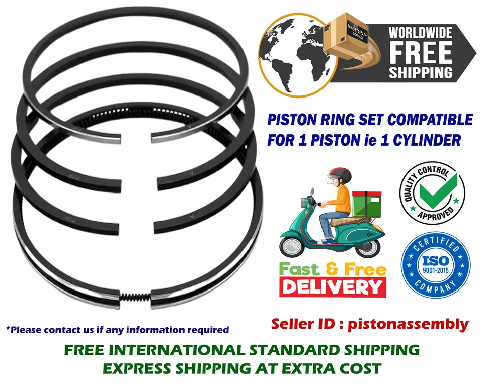 140mm STD Piston Rings Set fits for COMPRESSOR 25014001-00 - Image 1 of 4