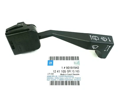 Interruptor De Limpiaparabrisas Original Opel GM Negro Ascona C - 90191942 - Imagen 1 de 4