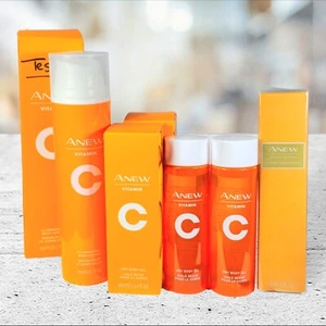 Avon Skincare Bundle- Anew POWER Serum, Vitamin C Dry Body Oil And Serum New!! - Picture 1 of 1