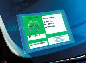 Parkausweis Halter Hülle Anwohner selbsthaftend ADAC geprüft - Bild 1 von 7