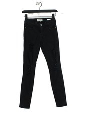 Frame Denim Men's Jeans W 25 in Black Cotton with Other, Polyester Skinny