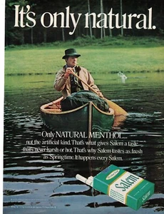 Salem Cigarettes Natural Menthol 1971 Vintage Magazine Print Ad Only Natural - Picture 1 of 1