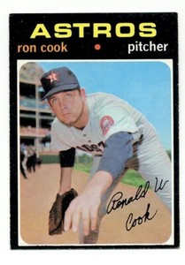 1971 TOPPS HOUSTON ASTROS RON COOK #583 EXMT ROOKIE CARD 