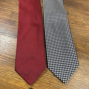 Talbots Mens - Lot Of 2 Neckties 100% Silk - Picture 1 of 10