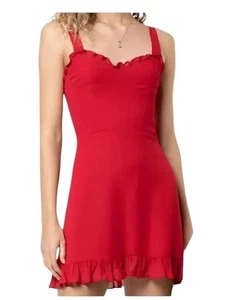Reformation Christine Red Mini Dress Women’s Size 4 - Picture 1 of 6