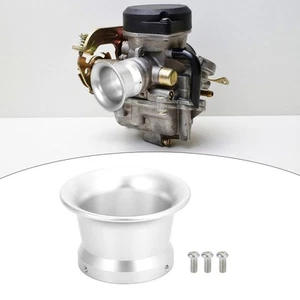 Silver Tone 50mm Dia Motorcycle Air Filter Intake Velocity Stack Aluminum Alloy - Imagen 1 de 7
