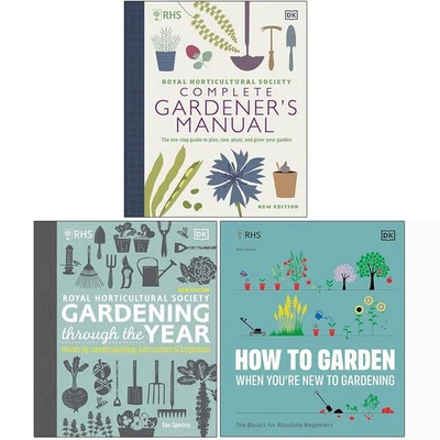 RHS Complete Gardeners Manual, How To  New To Gardening 3 Books Collection Set - Image 1 of 4