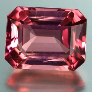 0.88 ct Octagon (6.56 x 5.09 mm) (Un-Heated) Mozambique Pink Tourmaline Gemstone - Picture 1 of 3
