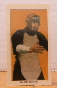TARJETA DE BÉISBOL TABACO REIMPRESIÓN 1988 SWEET CAPORAL LARRY McLEAN CINCINNATI - Imagen 1 de 2