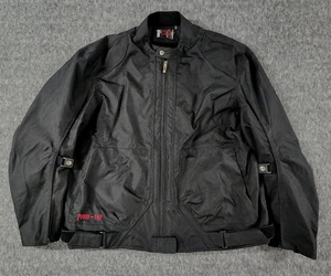 Power Trip Motorcycle Jacket Mens 2XL Black Riding Waterproof Gear Mesh - Foto 1 di 22