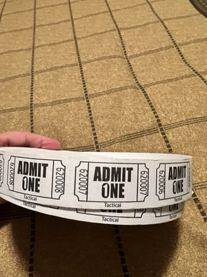 Ingresso único com 2000 unidades numeradas para eventos - Imagem 1 de 2