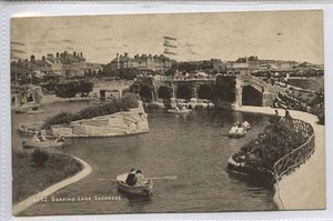 (w14c90-345) Boating Lake, SKEGNESS 1937 Usado por correo Estampilla en muy buen estado Retirada - Imagen 1 de 1