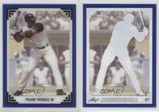 2017 Leaf History of Baseball 1991 Acetate Throwback Blue /35 Frank Thomas HOF